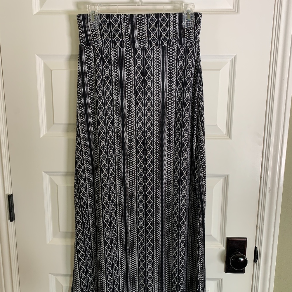 Long Patterned Skirt